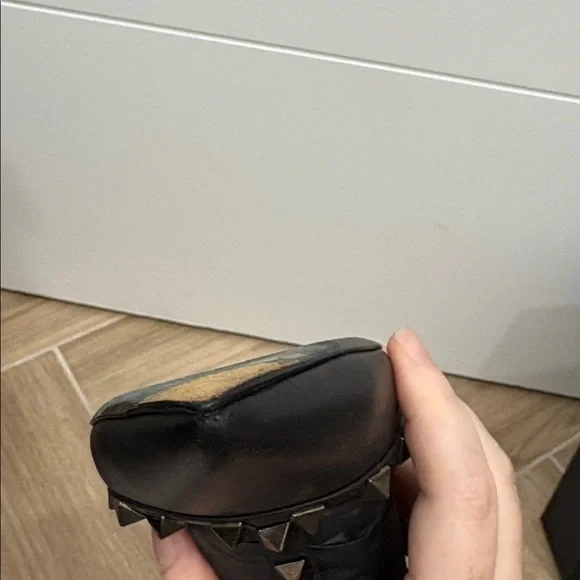 Valentino Garavani Noir 100MM Rockstud Slingback - Picture 15 of 16